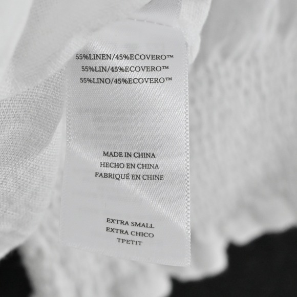 Rails Womens Mariah Embroidered Top Size XS Daisy Floral Linen Cottage Peasant - Picture 7 of 13